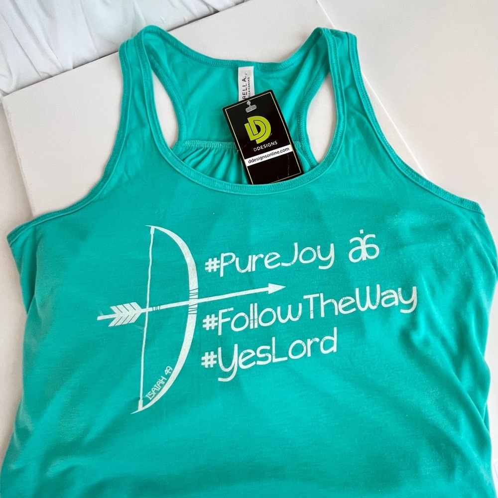 Womens Teal Arbonne Tank Top Size L. *New With Tags